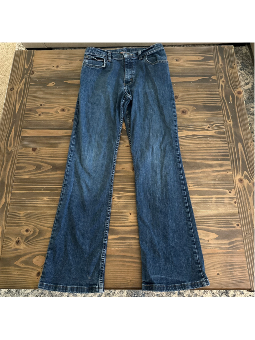 Wrangler Boys Jeans Size 16 Regular Blue Stretch Denim 5 Pocket Casual